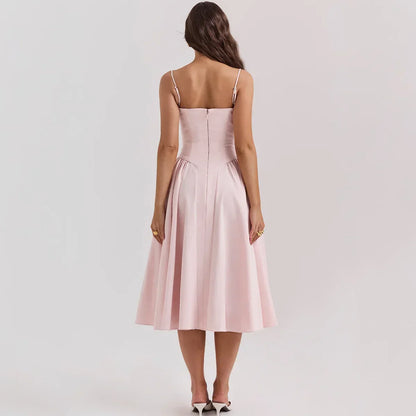Nea | Corset Jurk met Wijde Rok