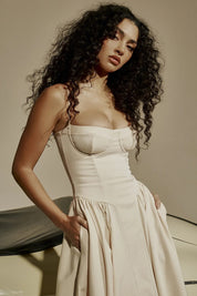 Nea | Corset Jurk met Wijde Rok