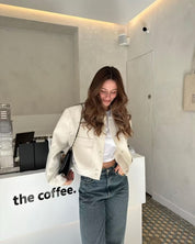 Stijlvol Cropped Bomber Jasje