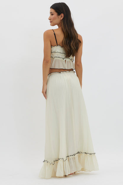 Cianna | Tweedelige Zomerset Dames – Top en Lange Rok
