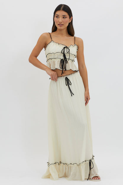 Cianna | Tweedelige Zomerset Dames – Top en Lange Rok