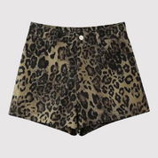Izana | Stretchy Shorts - Luipaardprint Korte Broek