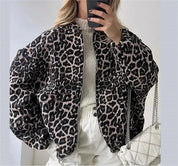 Leo | Bomber Jas Met Luipaard Print