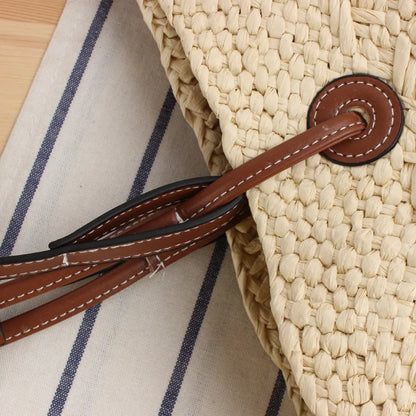 Harper | Grote Raffia Schoudertas voor Dames
