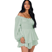 Off-Shoulder Jurk met Ruches