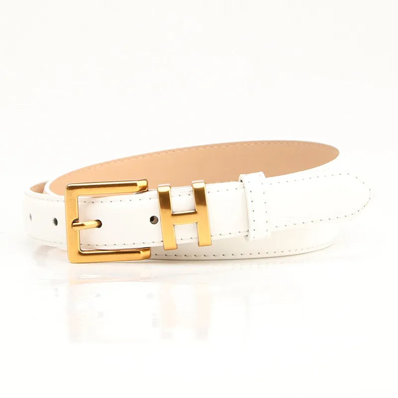 Samantha | Dames Riem - Leren Smalle Riem met Elegante Gesp 2