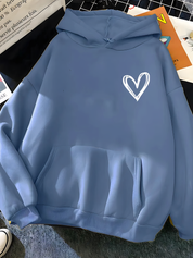 Saylor | Comfy Hoodie Dames - Stijlvol met Hart Ontwerp