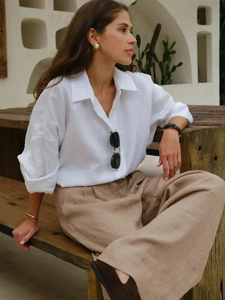Dewi | Losvallende Dames Blouse – Luchtig en Stijlvol