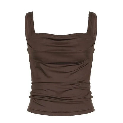 Verona | Bruine Crop Top – Stretchy & Comfortabel