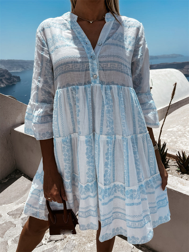 Joela | Boho Jurk met Ruches