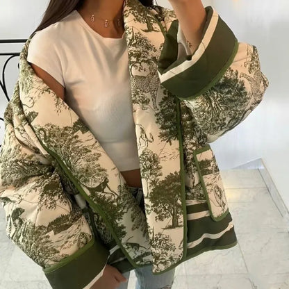 Esma | Elegante Tussenjas Met Print