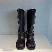 Malu | Stoere Biker Laarzen voor Dames - Vintage Boots Look