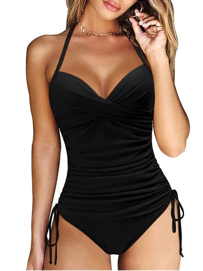 Trendy V-Hals Tankini Set voor Dames