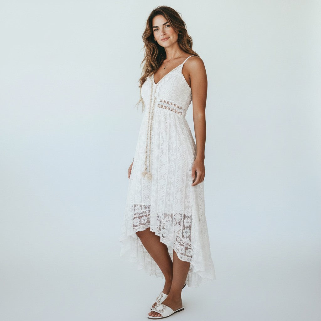 Sammy | Zomerse Maxi Boho Jurk - Elegante V-hals, Comfortabele Pasvorm