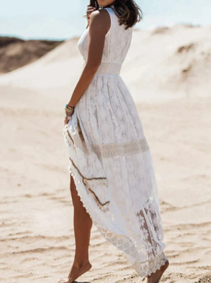 Elize | Boho Maxi Jurk Met Elegante Pasvorm