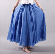 Elegante Bohemian Linnen Maxi Rok
