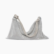 Luxe Glanzende Tas met Ketting Detail