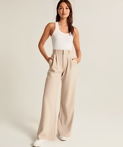 Hoge Taille Wijde Pijpen Pantalon