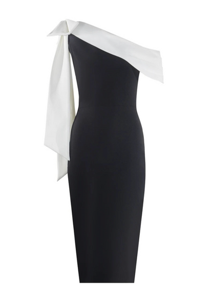 Felinthe | Luxe One Shoulder Bandage Midi Jurk – Elegante Pasvorm
