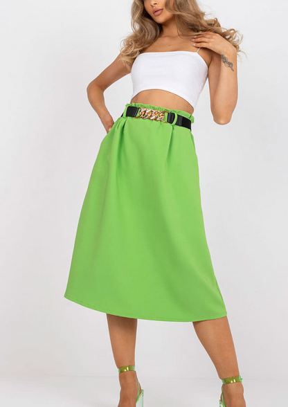 Eny | Hoge Taille Midi Rok voor Dames – Casual & Comfortabel