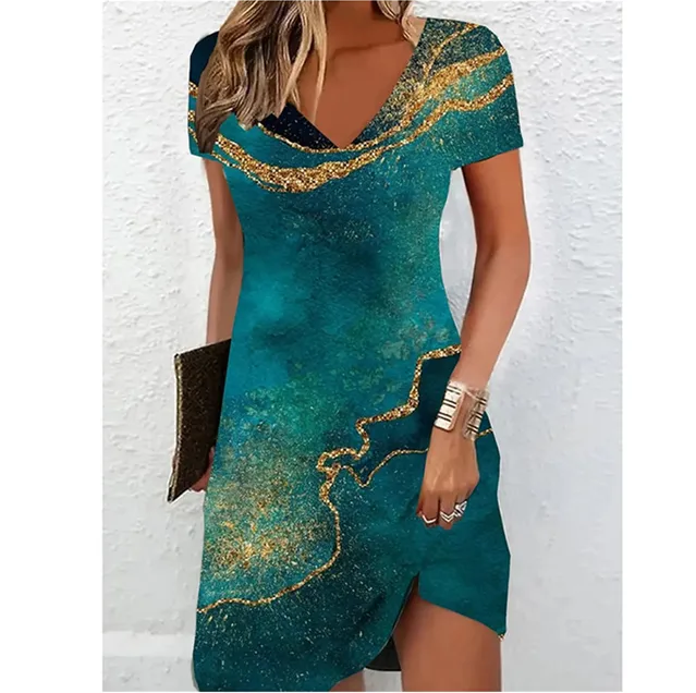 Elegante Glitterjurk met Chique Glamour