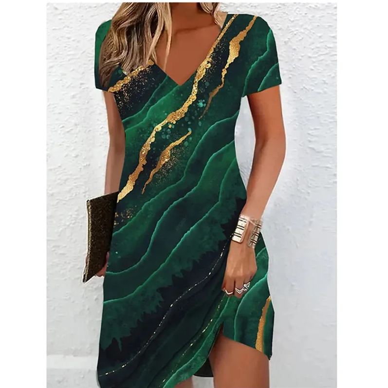 Elegante Glitterjurk met Chique Glamour