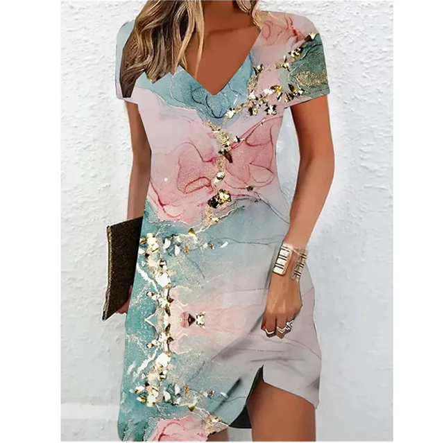 Elegante Glitterjurk met Chique Glamour