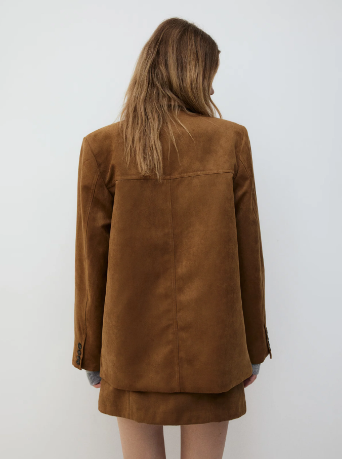Montel | Luxe Suède Trenchcoat