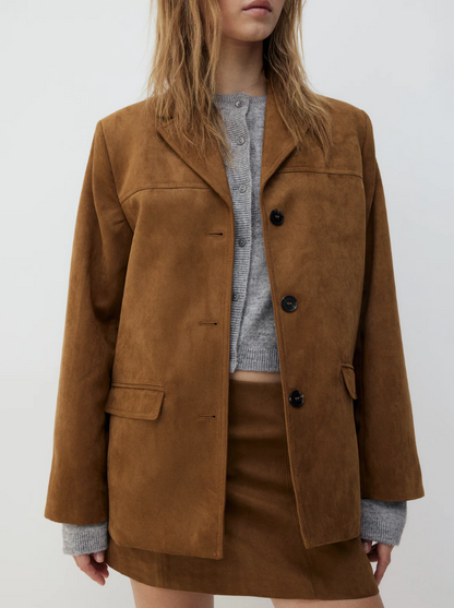 Montel | Luxe Suède Trenchcoat