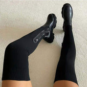 Kasmo | Overknee Sock Boots met Stretch & Comfort - Stijlvolle Laarzen Dames
