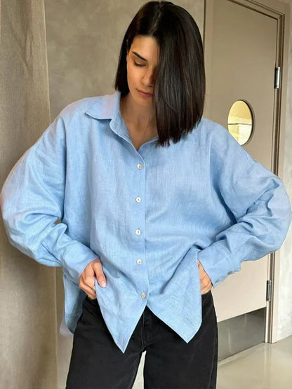 Dewi | Losvallende Dames Blouse – Luchtig en Stijlvol