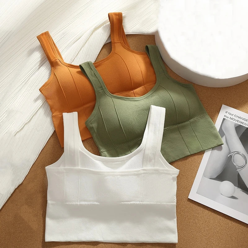 Joëlle | Sport Top van Ribstof – Comfortabele Elastische pasvorm