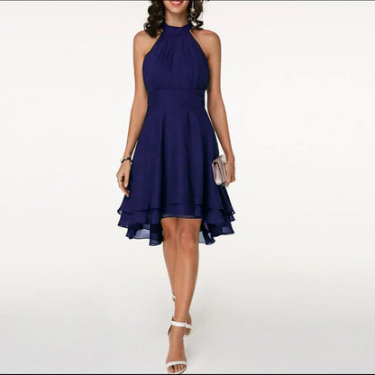 Jalina | Elegante Halter Cocktail Jurk