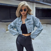 Sheyan | Cropped Denim Jacket