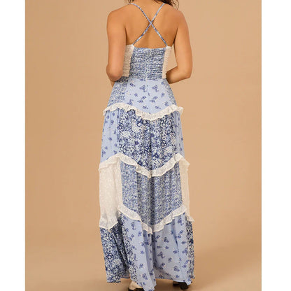 Maryan | Boho Patchwork Maxi Jurk