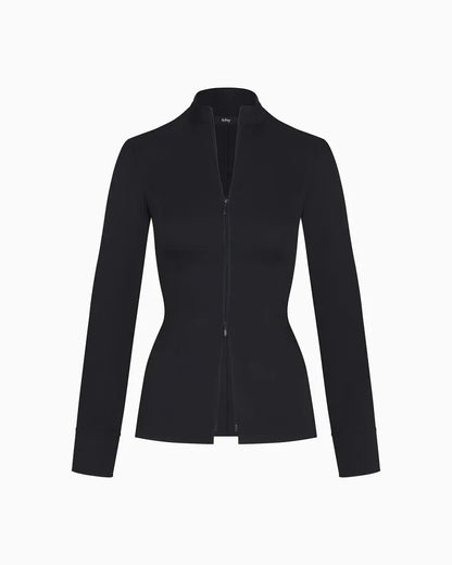 Ams | Getailleerde Blouse Met Rits