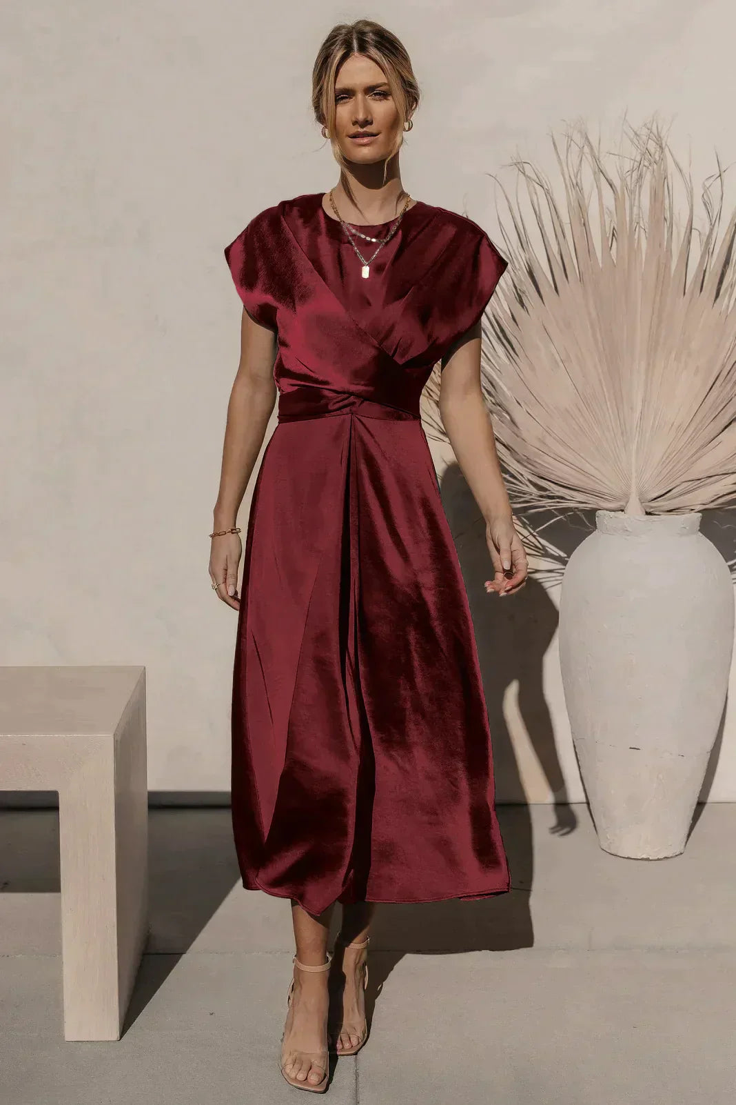 Vanda | Midi Jurk voor Dames met Elegante Pasvorm