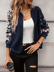 Josje |  Dames Bomberjack met Bloemenprint - Casual en Lichtgewicht