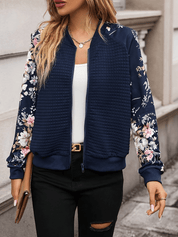 Josje |  Dames Bomberjack met Bloemenprint - Casual en Lichtgewicht