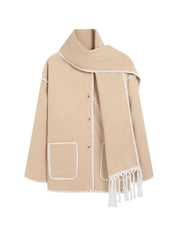 Salone | Luxe Sjaal Jas Dames - Hoogwaardig Materiaal, Elegant Ontwerp