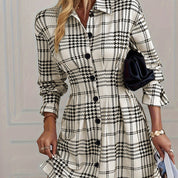 Sienna | Dames Jurk A-lijn - Tijdloos Geruit, Comfortabel en Stijlvol 2