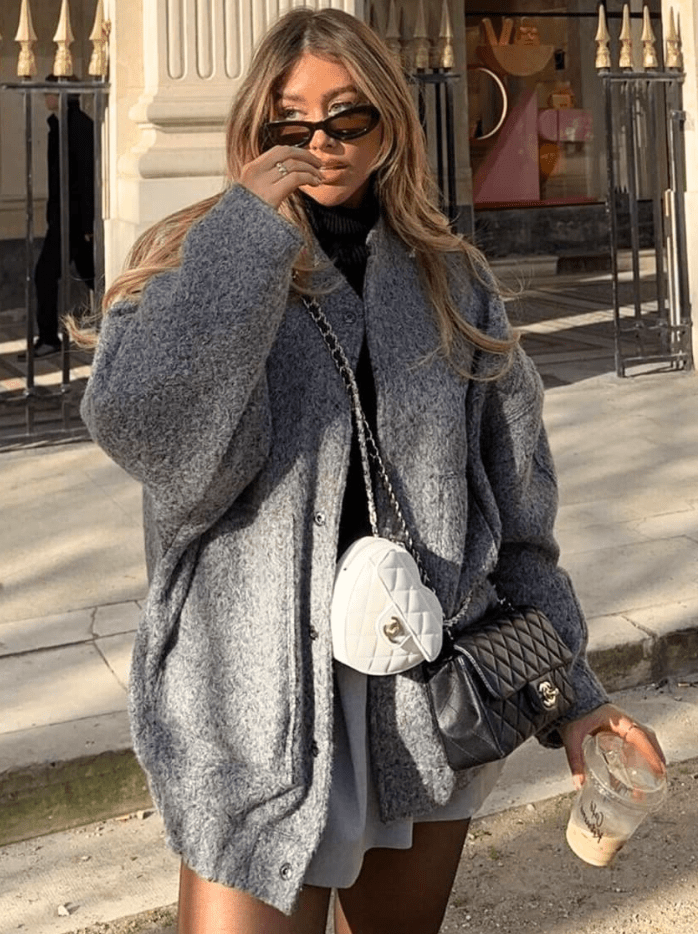 Skyler | Wollen Bomberjack Dames - Zacht Materiaal, Trendy Design