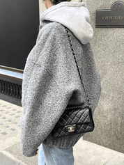 Skyler | Wollen Bomberjack Dames - Zacht Materiaal, Trendy Design