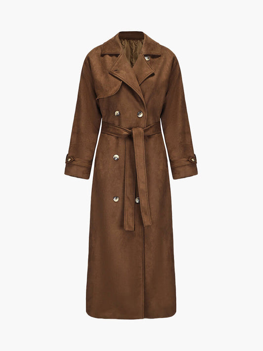 Maxi | Luxe Vegan Suede Trenchcoat