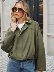 Sofia Suède Jack Dames | Elegant Met Kraag en Ritssluiting, Casual Tussenjas 4