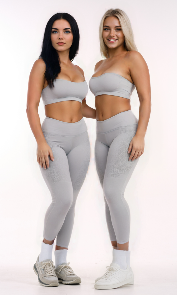 Leandra | Dames Sportlegging - High Waist met Ribbel Ontwerp