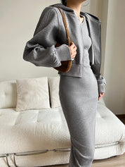 Sola | Stijlvolle Zip Crop Hoodie Dames - Strech Materiaal voor Extra Comfort