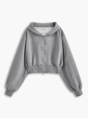 Sola | Stijlvolle Zip Crop Hoodie Dames - Strech Materiaal voor Extra Comfort