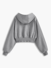 Sola | Stijlvolle Zip Crop Hoodie Dames - Strech Materiaal voor Extra Comfort