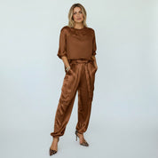 Solei | Stijlvolle Satijnen Set - Tweedelig, Comfortabel met Elegante Pasvorm